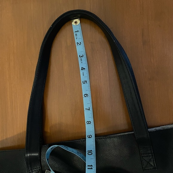 Liel Genuine Leather Large Tote Bag Hand Made in Columbia Black Color 20”X13”X7” - Picture 9 of 15